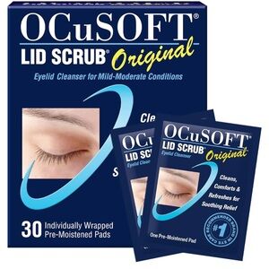 OCuSOFT Lid Scrub Original Eyelid Cleanser, 30 Count